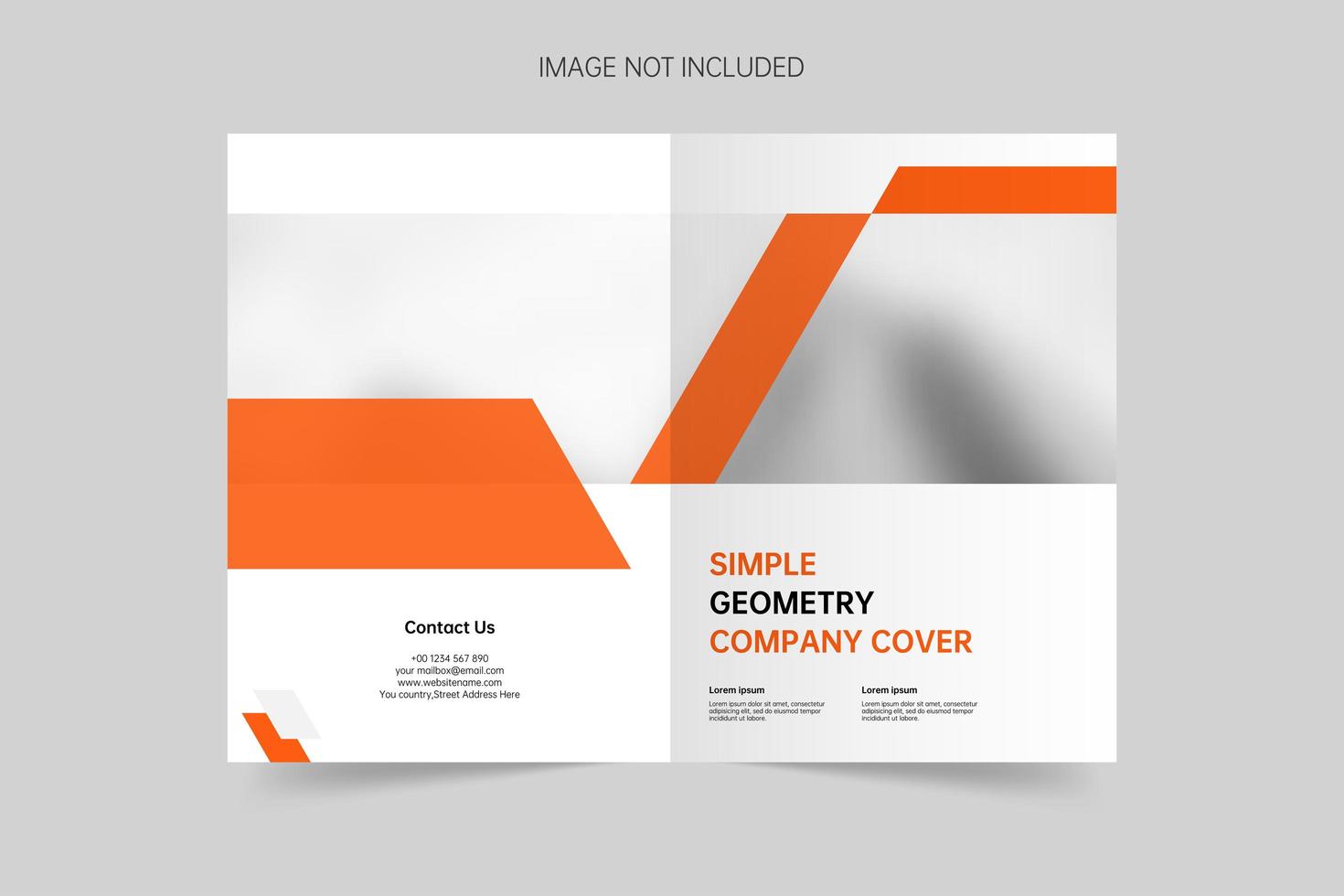 Company Introduction General Cover Brochure vector