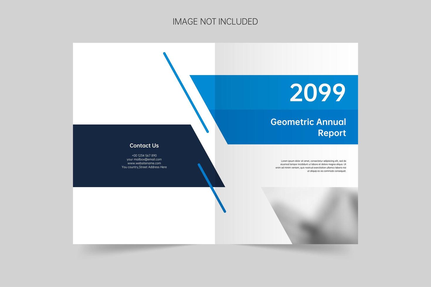 Creative geometric brochure cover template vector