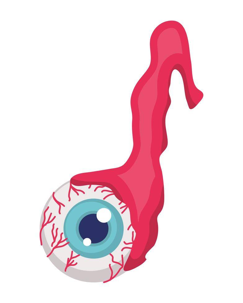 eye human organ halloween icon vector