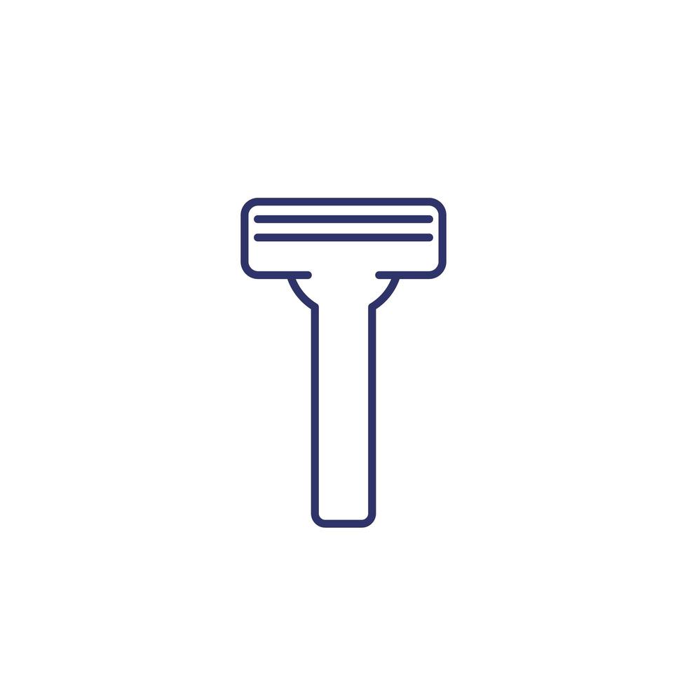 razor vector line icon on white