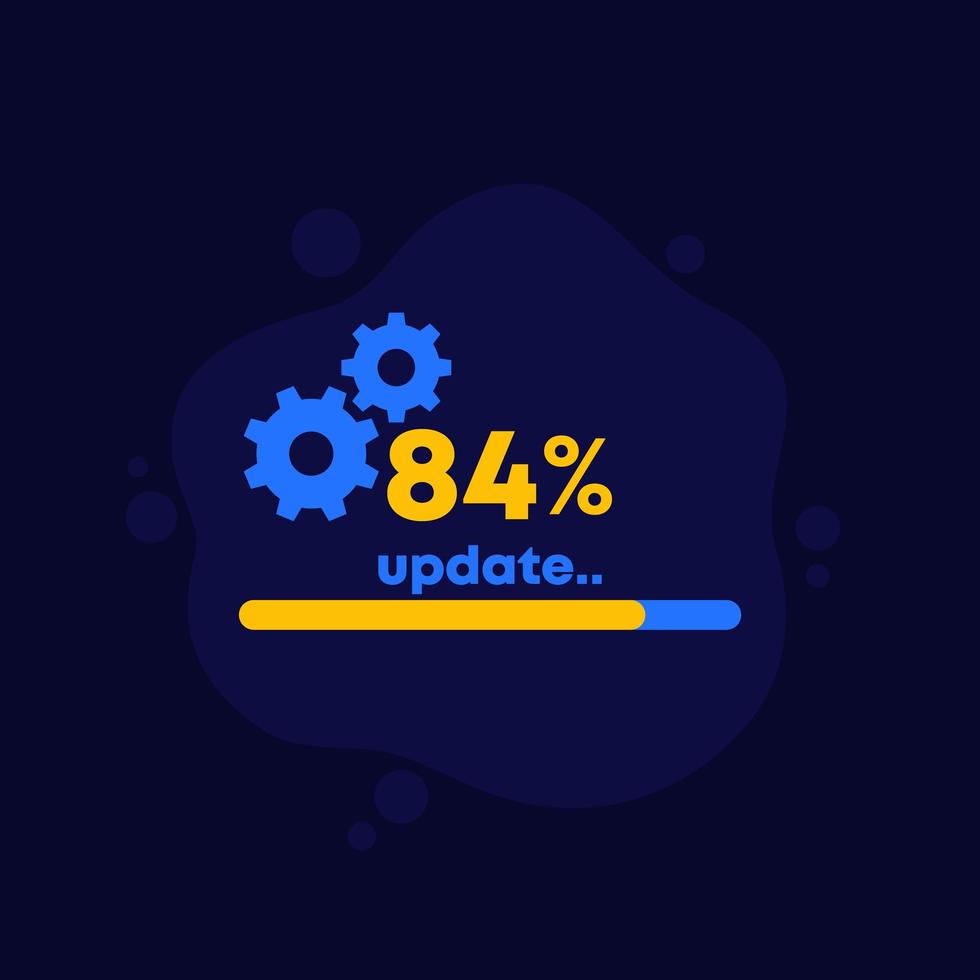 update, system upgrade vector design for web