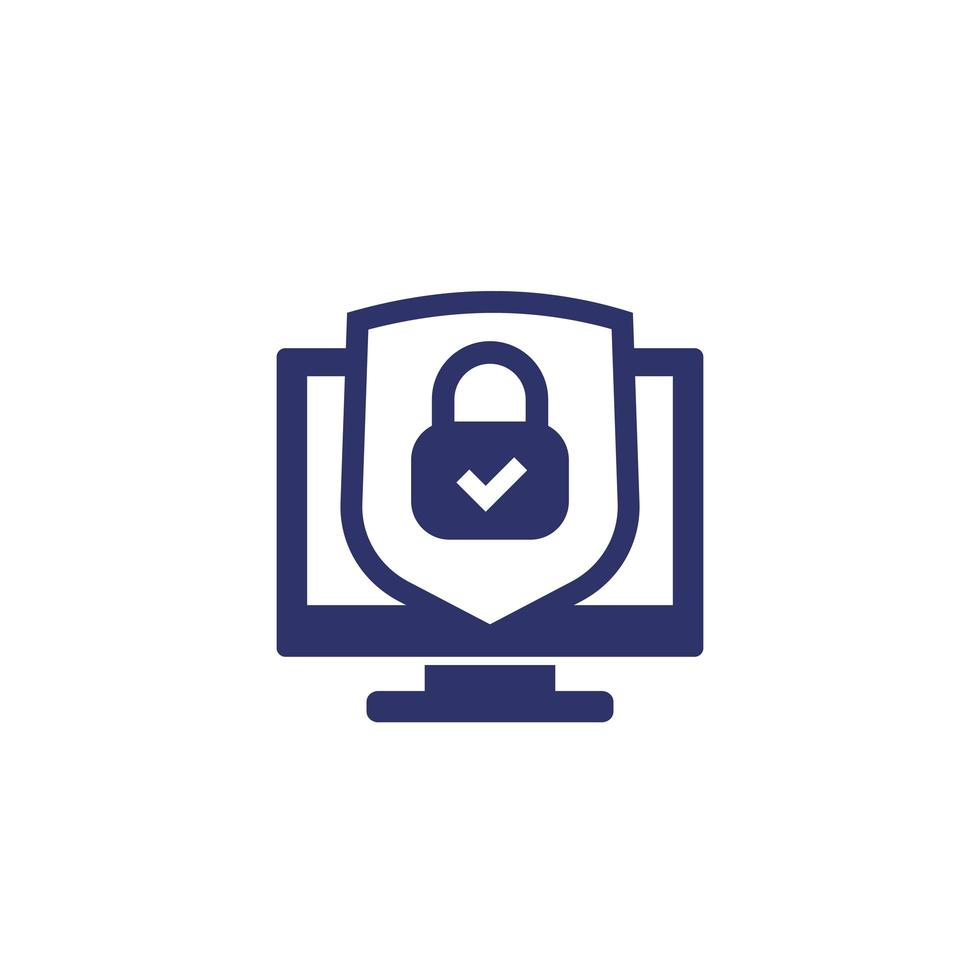 icono de privacidad y protección de datos vector