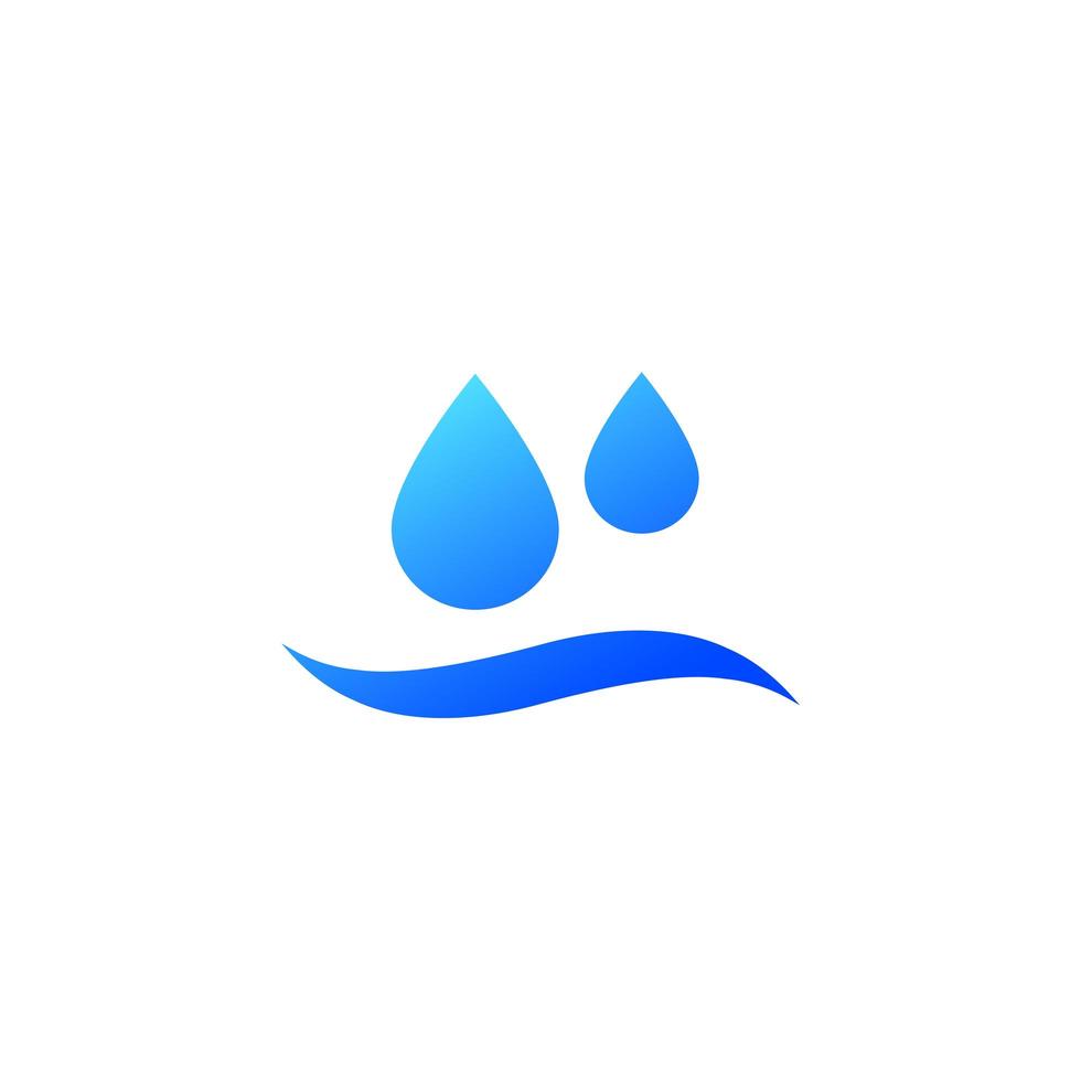 water vector icon on white