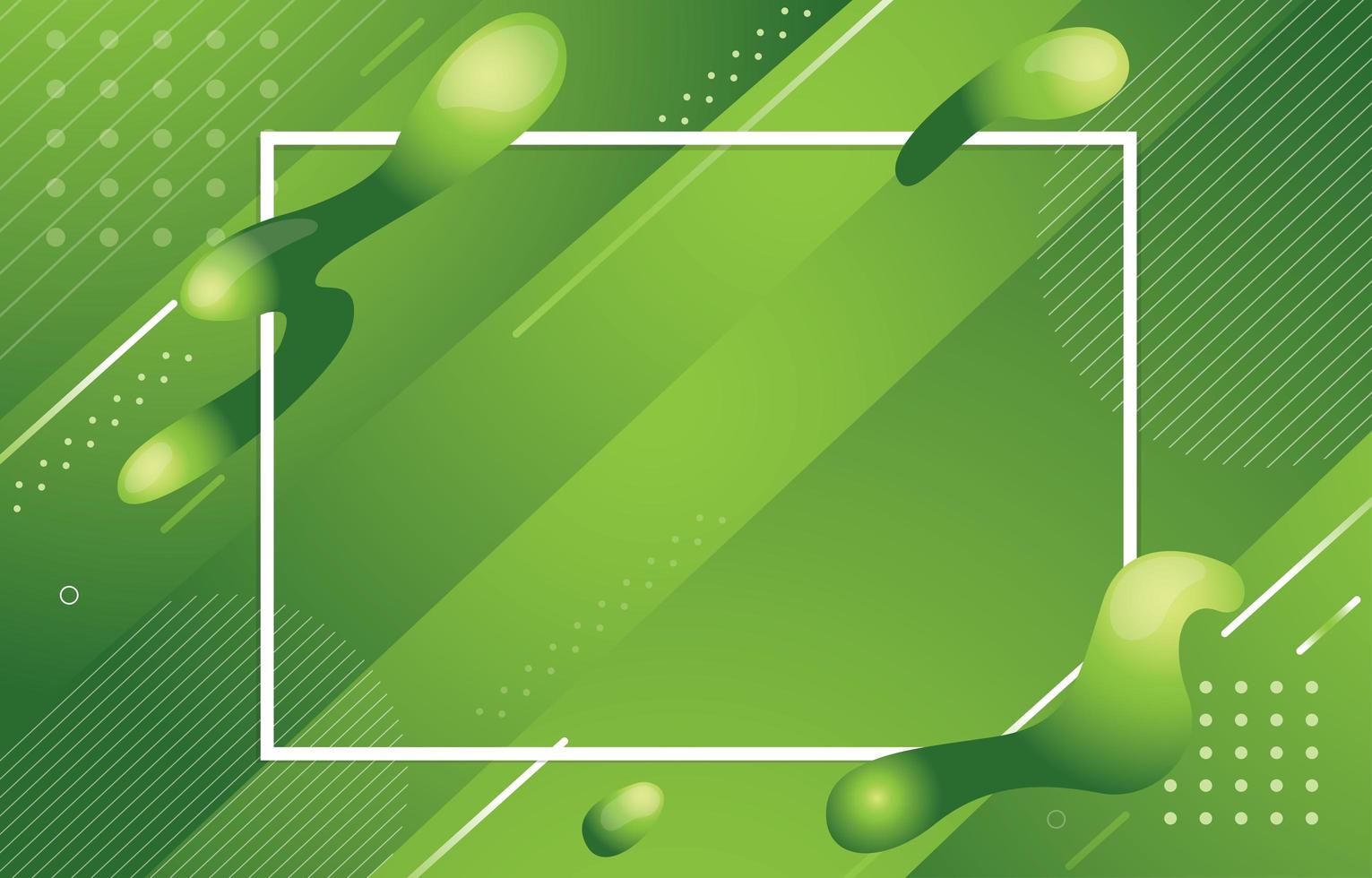 Green Fluid Background Concept vector