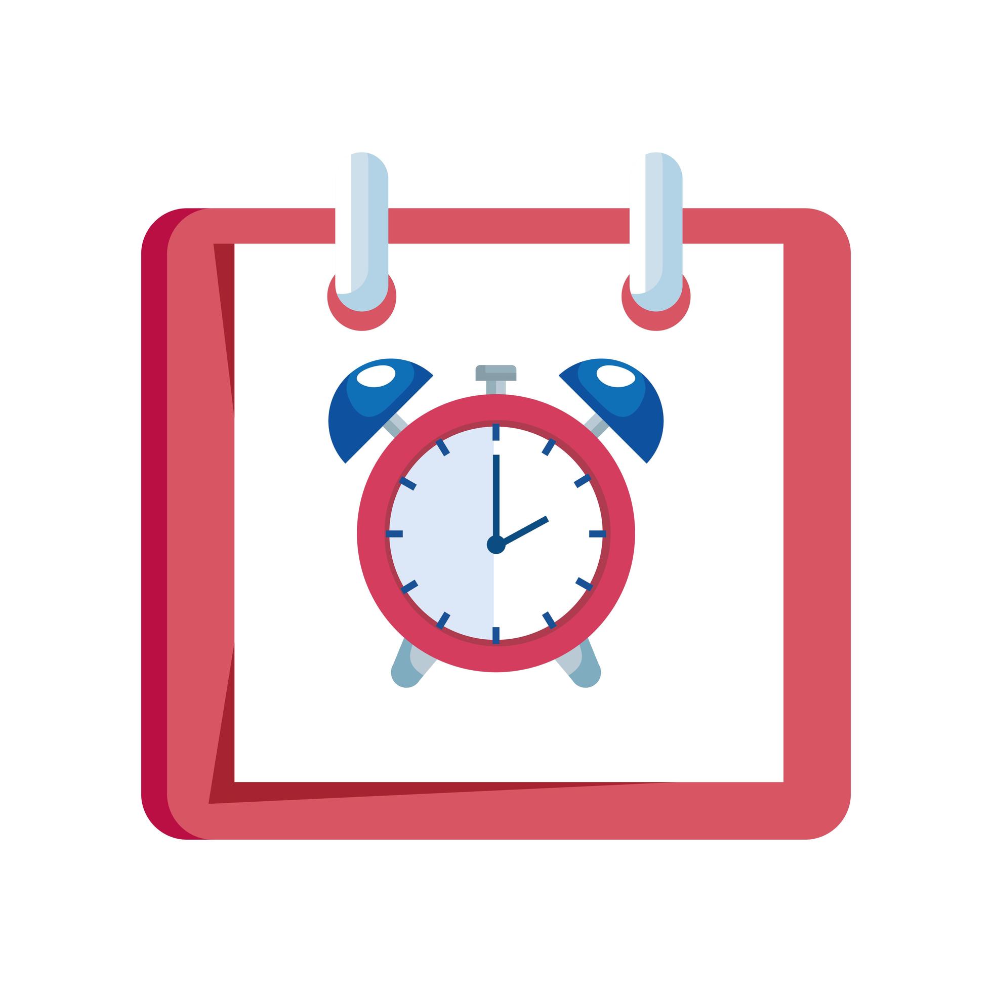 alarm clock in calendar reminder 1908092 Vector Art at Vecteezy