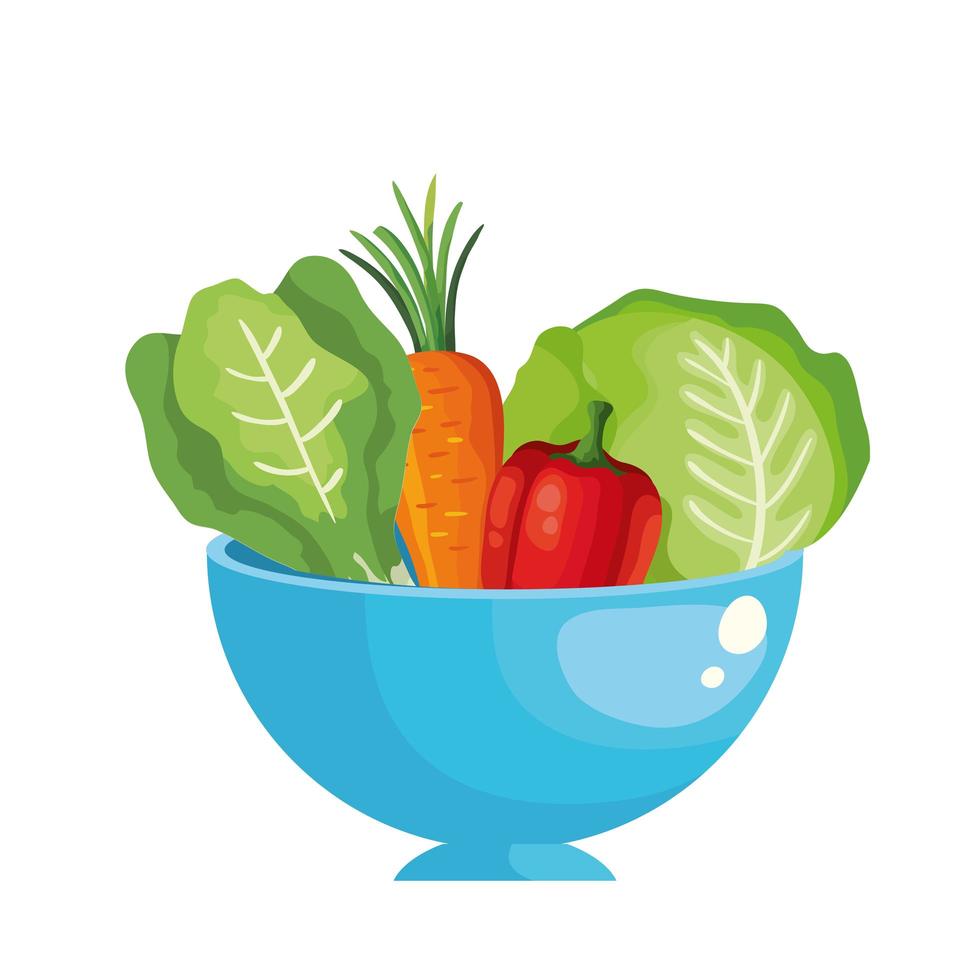 pimiento fresco vegetal icono aislado vector