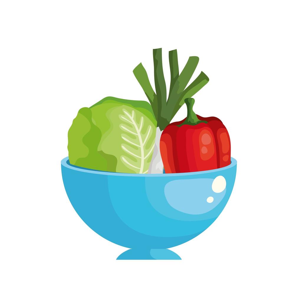 fresh pepper vegetable isolated icon vector