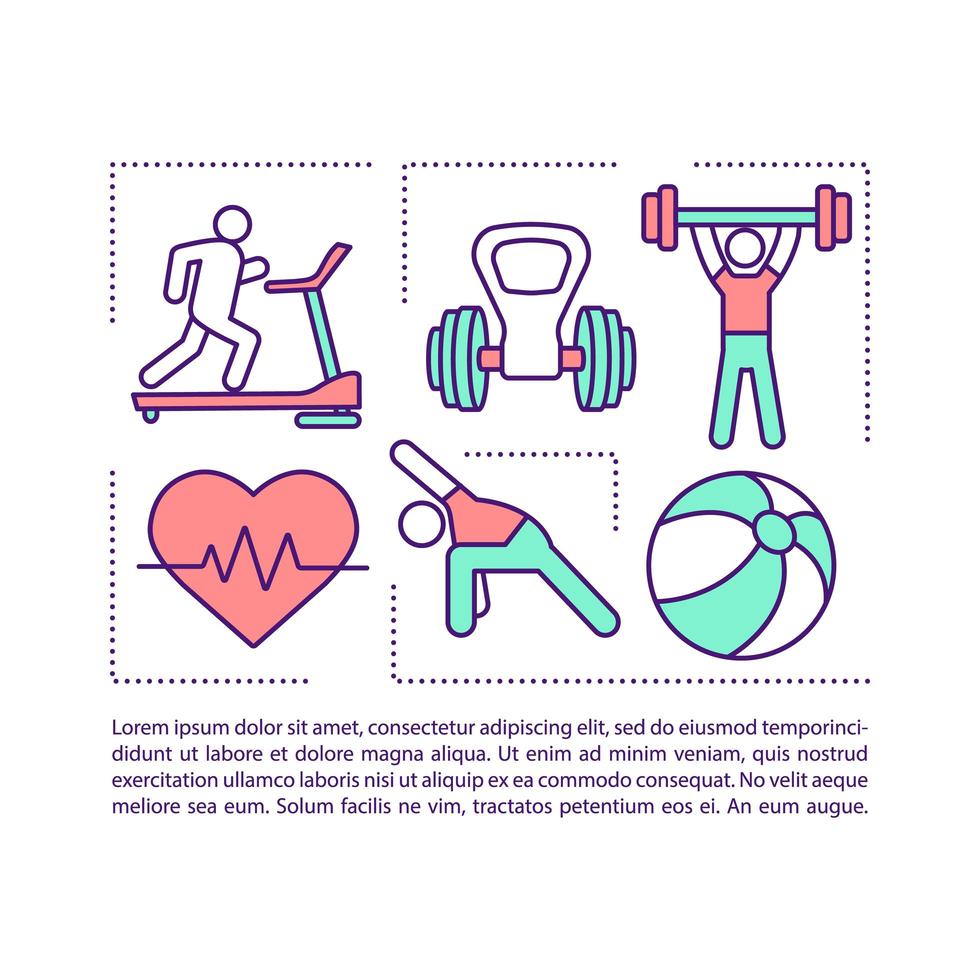 Balance training concept icon with text vector