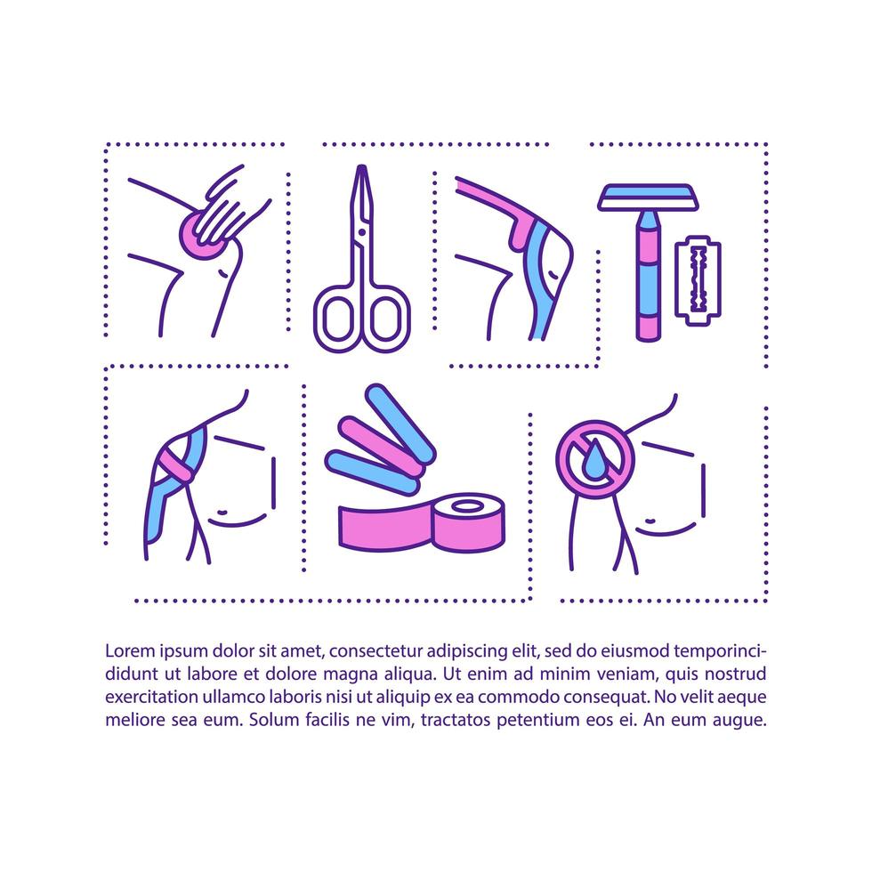 icono de concepto de grabación de kinesiología con texto vector