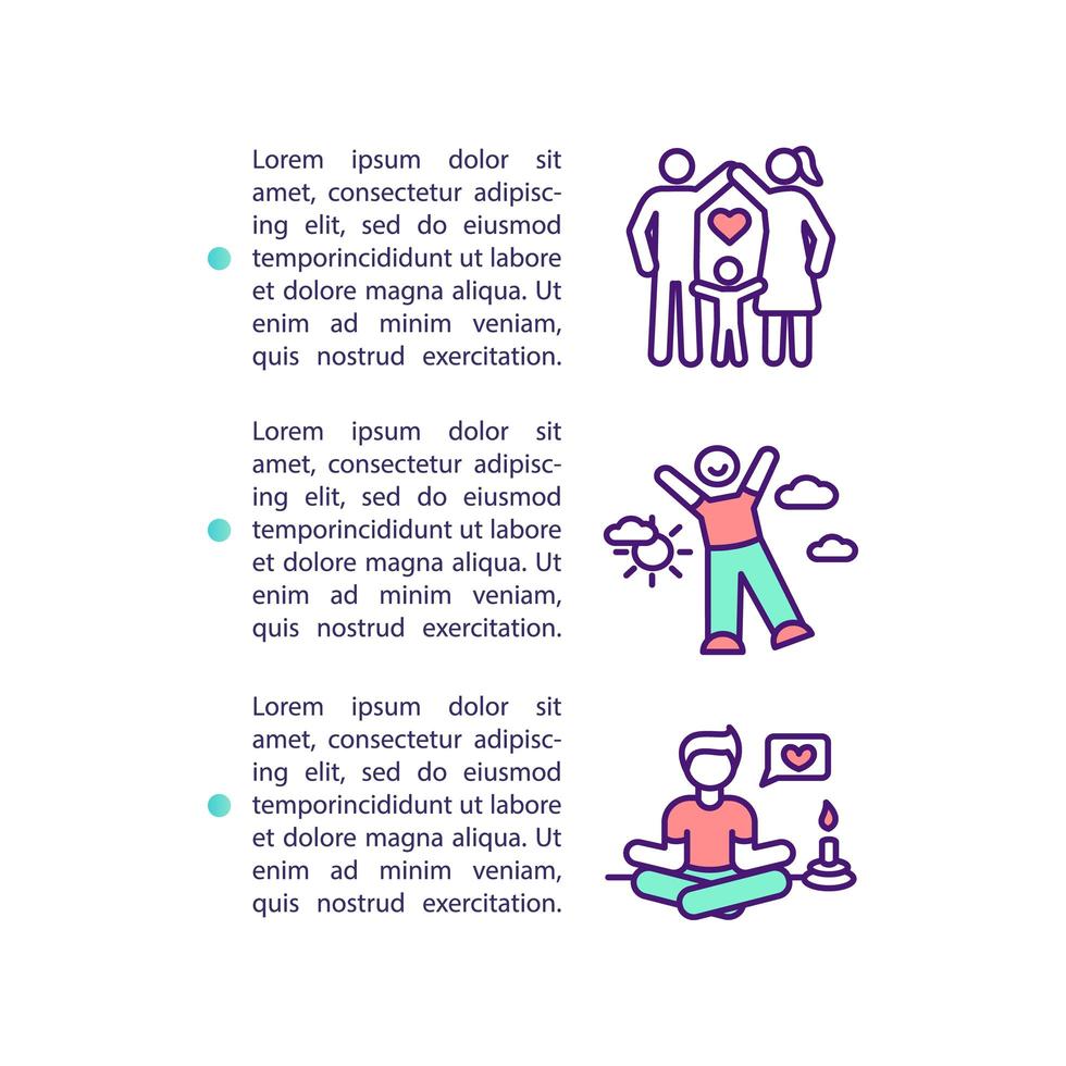 Life quality improvement concept icon with text vector
