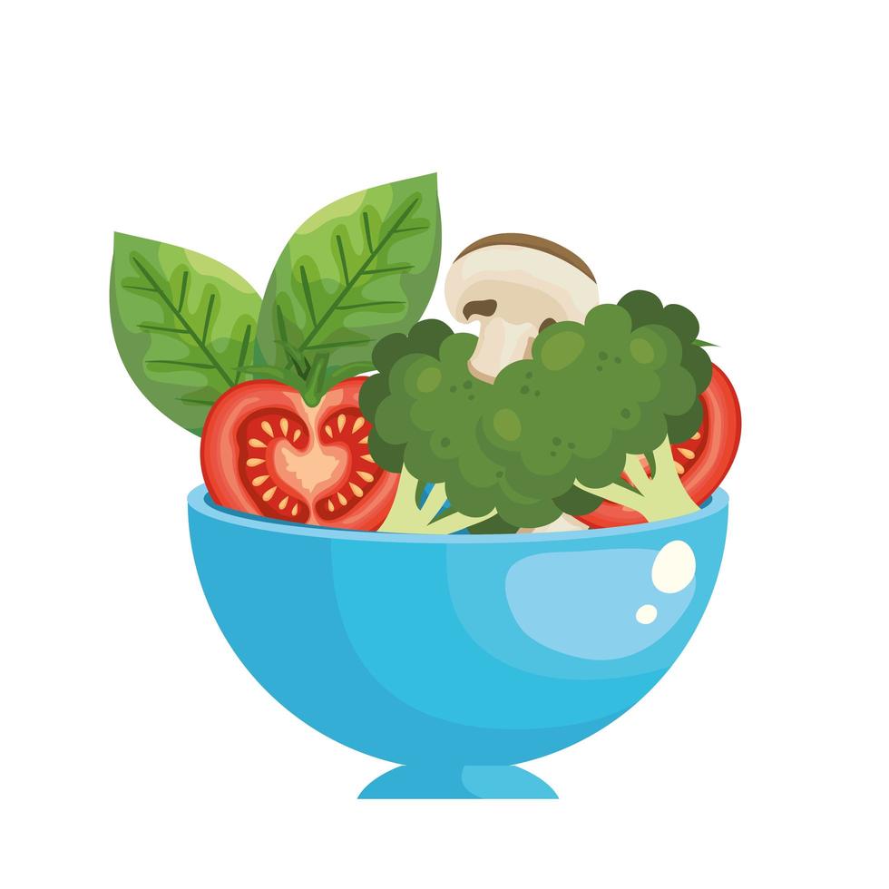 tomate fresco vegetal icono aislado vector