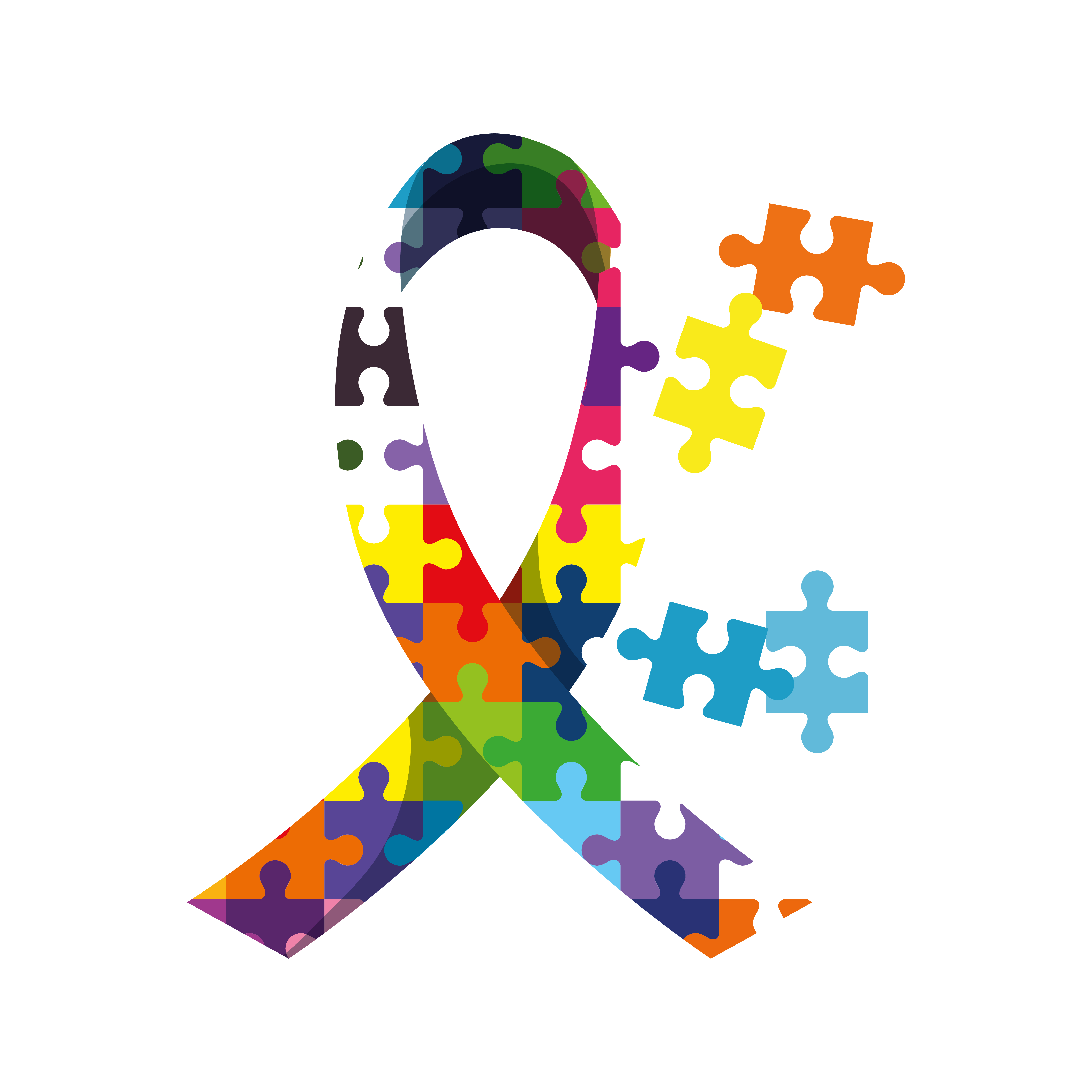 ribbon of puzzle pieces icon 1908461 Vector Art at Vecteezy
