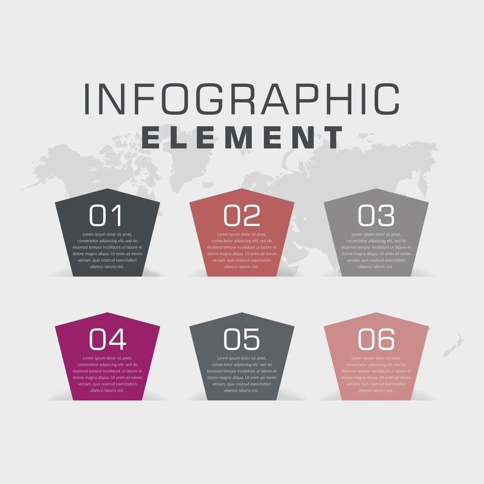 diseño de vector de elemento de infografía empresarial