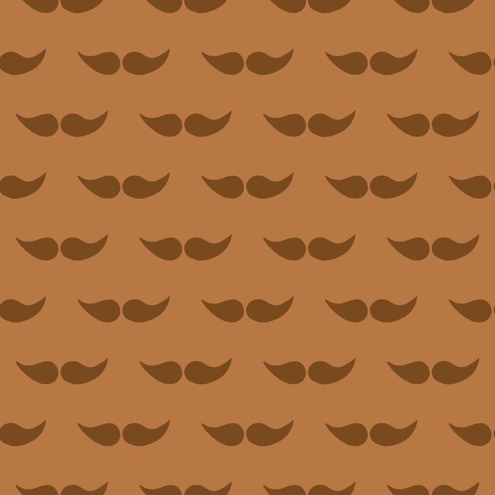 Vector seamless texture background pattern. Hand drawn, brown, orange colors.