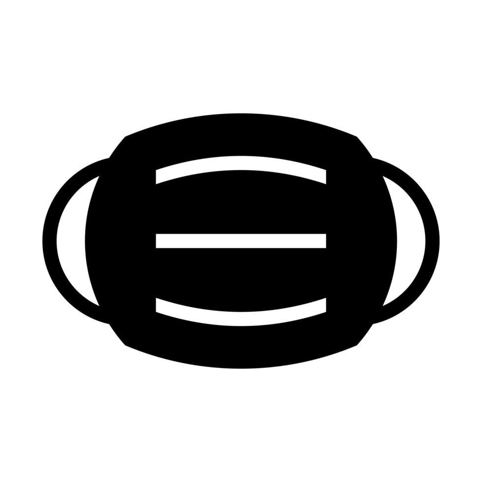 Medical mask symbol vector