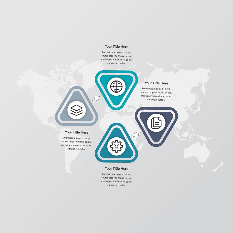 diseño de vector de elemento de infografía empresarial