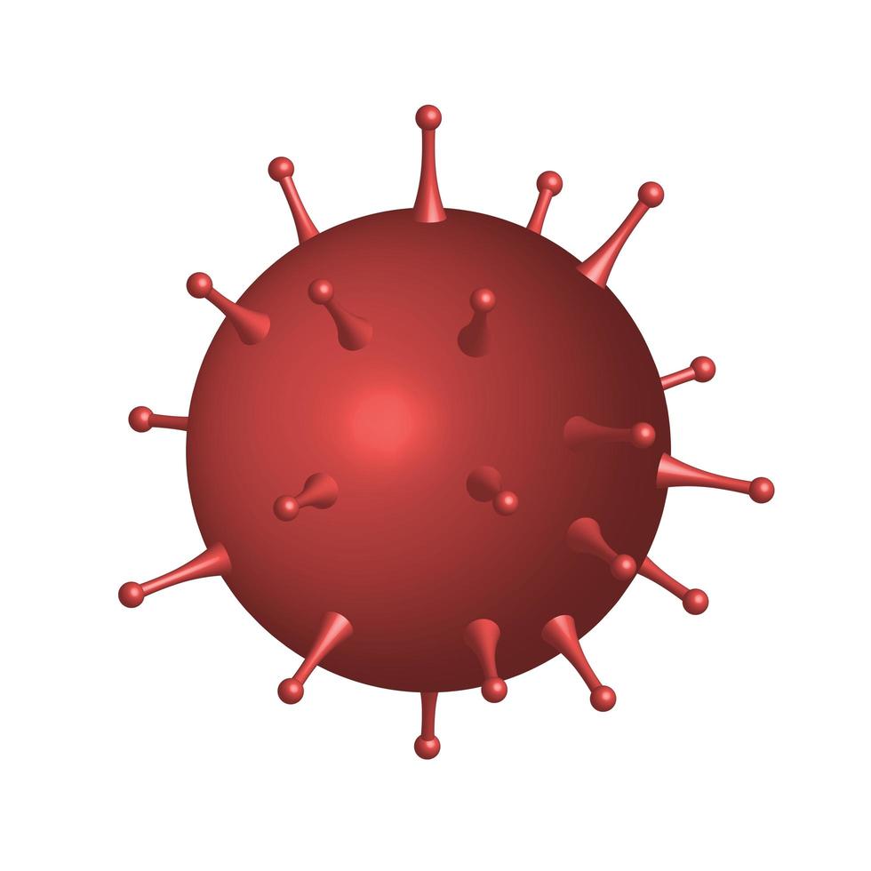 Isometric virus Covid-19 vector