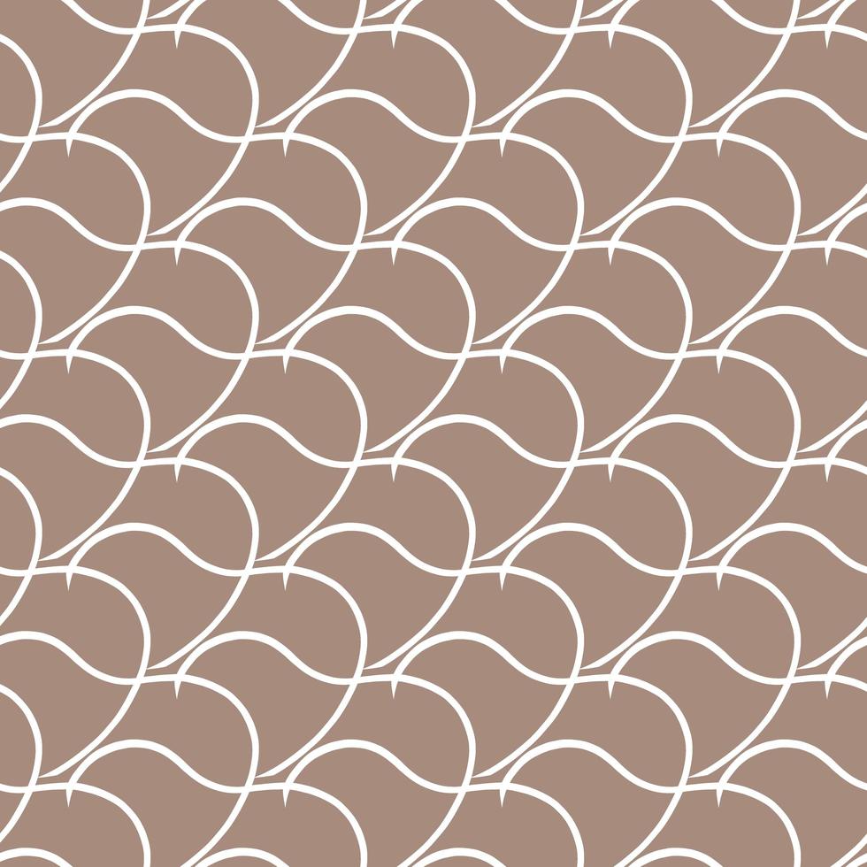 Vector seamless texture background pattern. Hand drawn, brown, white colors.