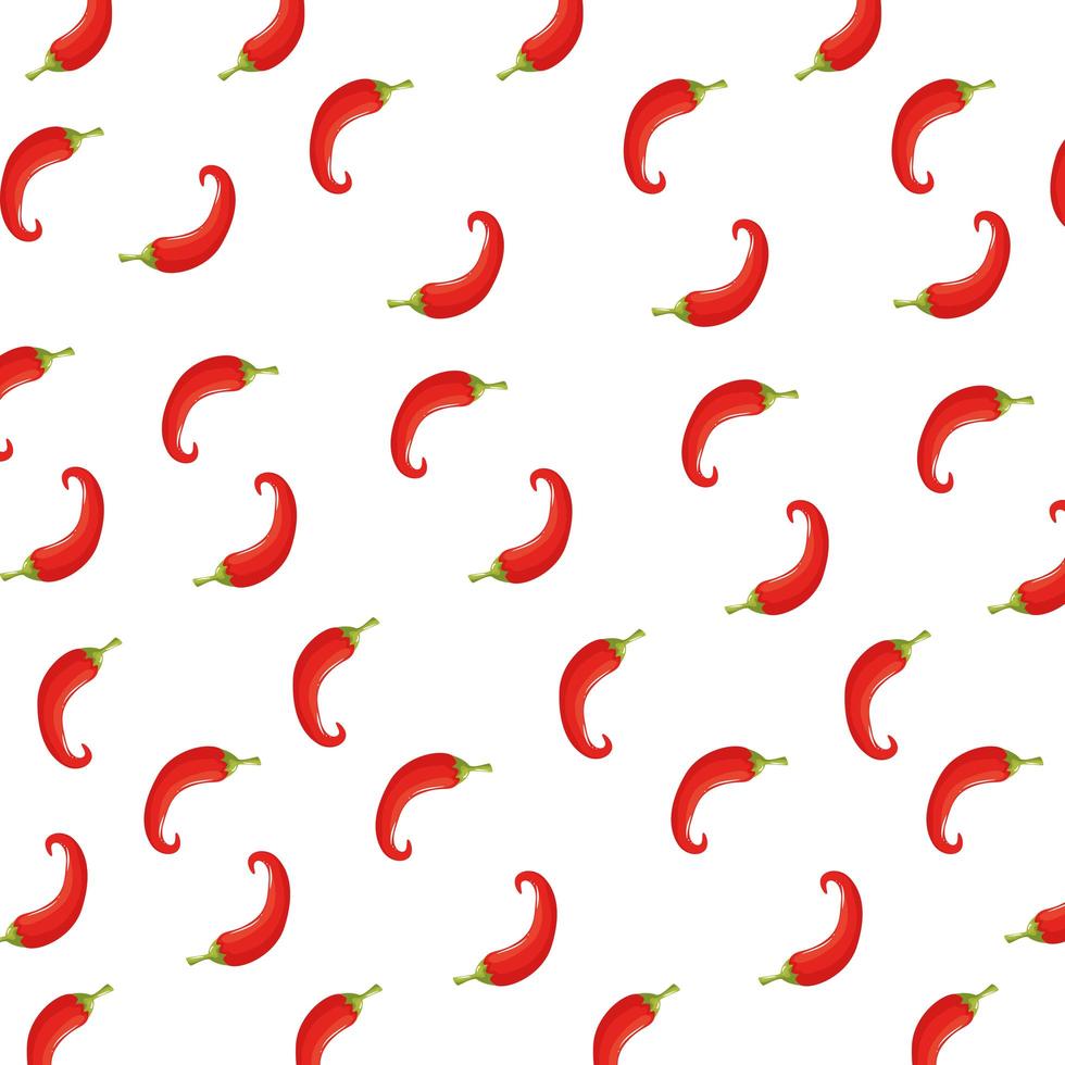 Isolated chillis background vector design