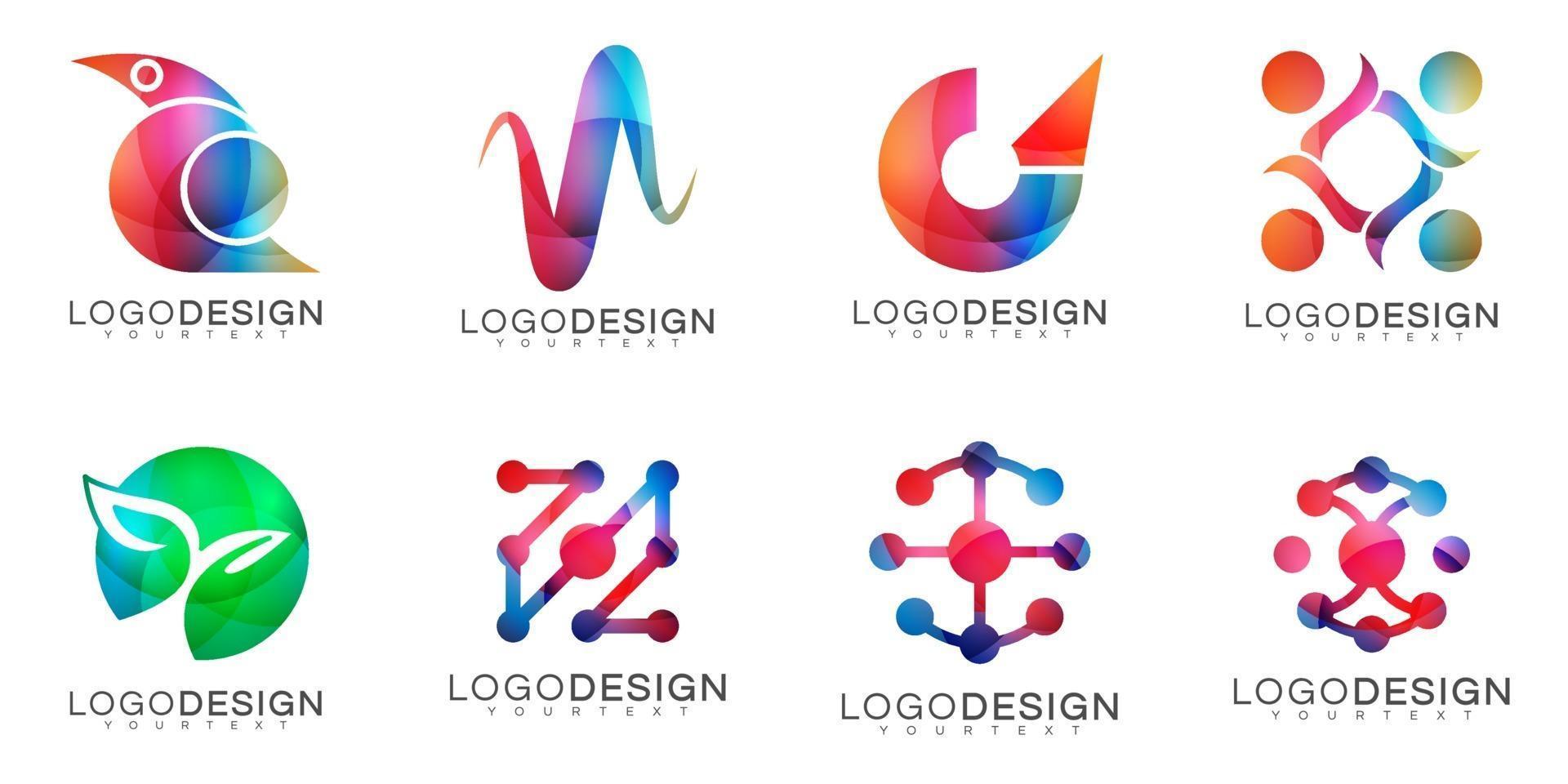 diseño de logotipo vectorial minimalista moderno vector