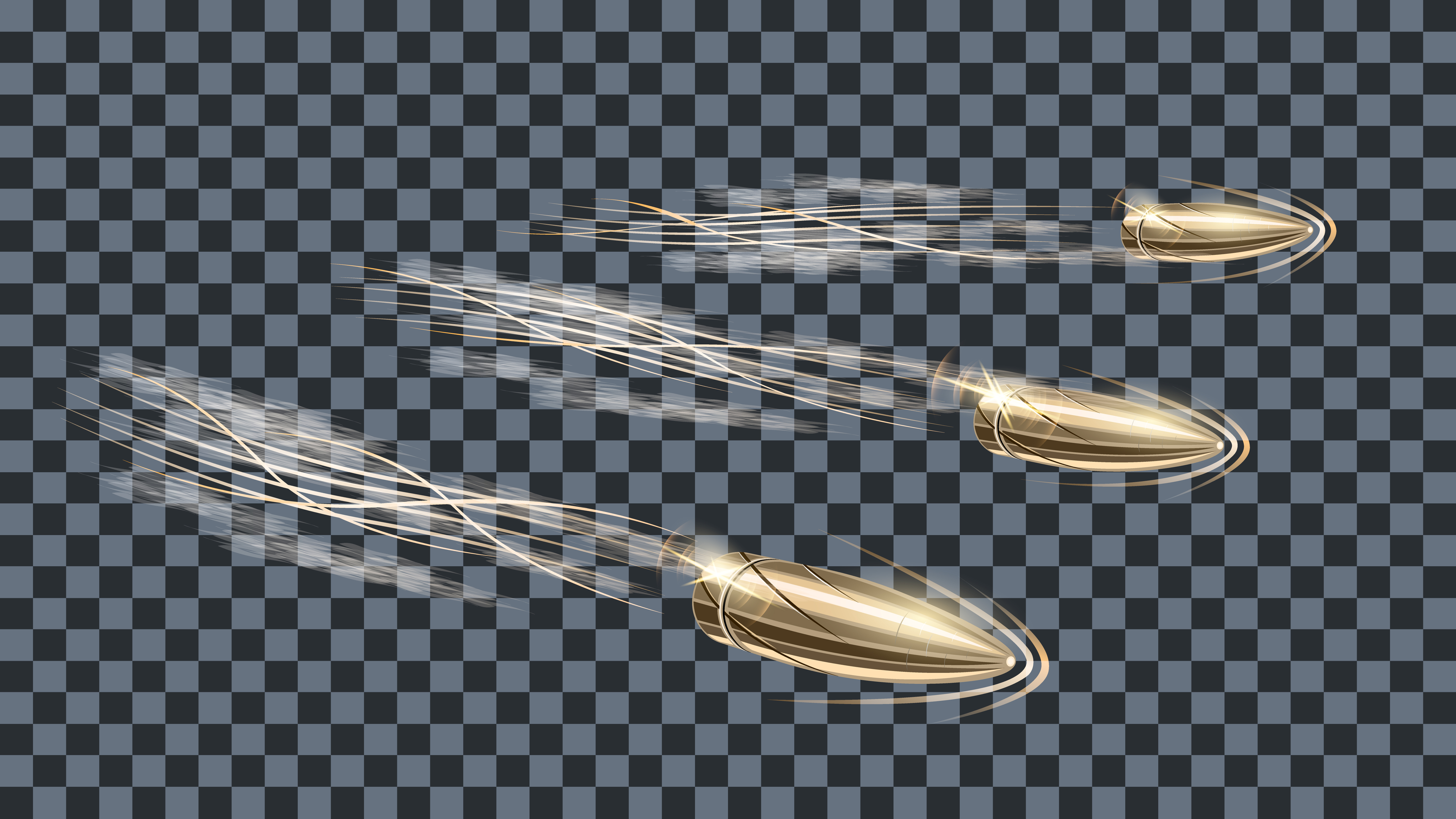 flying bullet vector