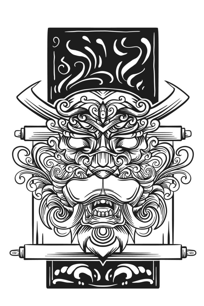 angry animal illustration art design vector