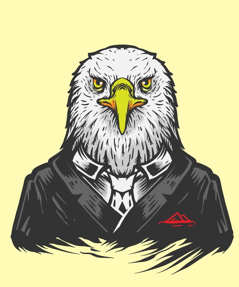 eagle head illustration vector