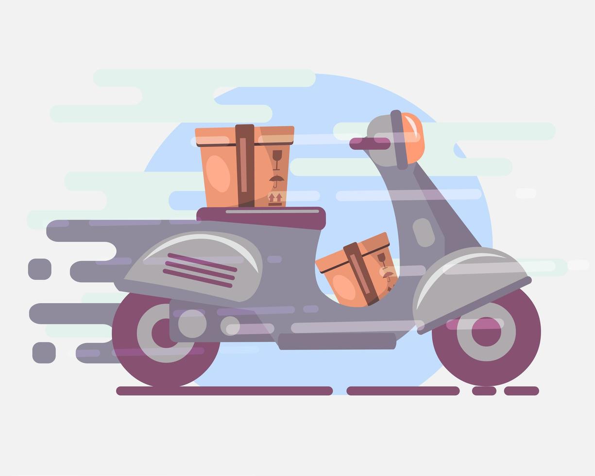 fast package delivery concept symbol illustration vector