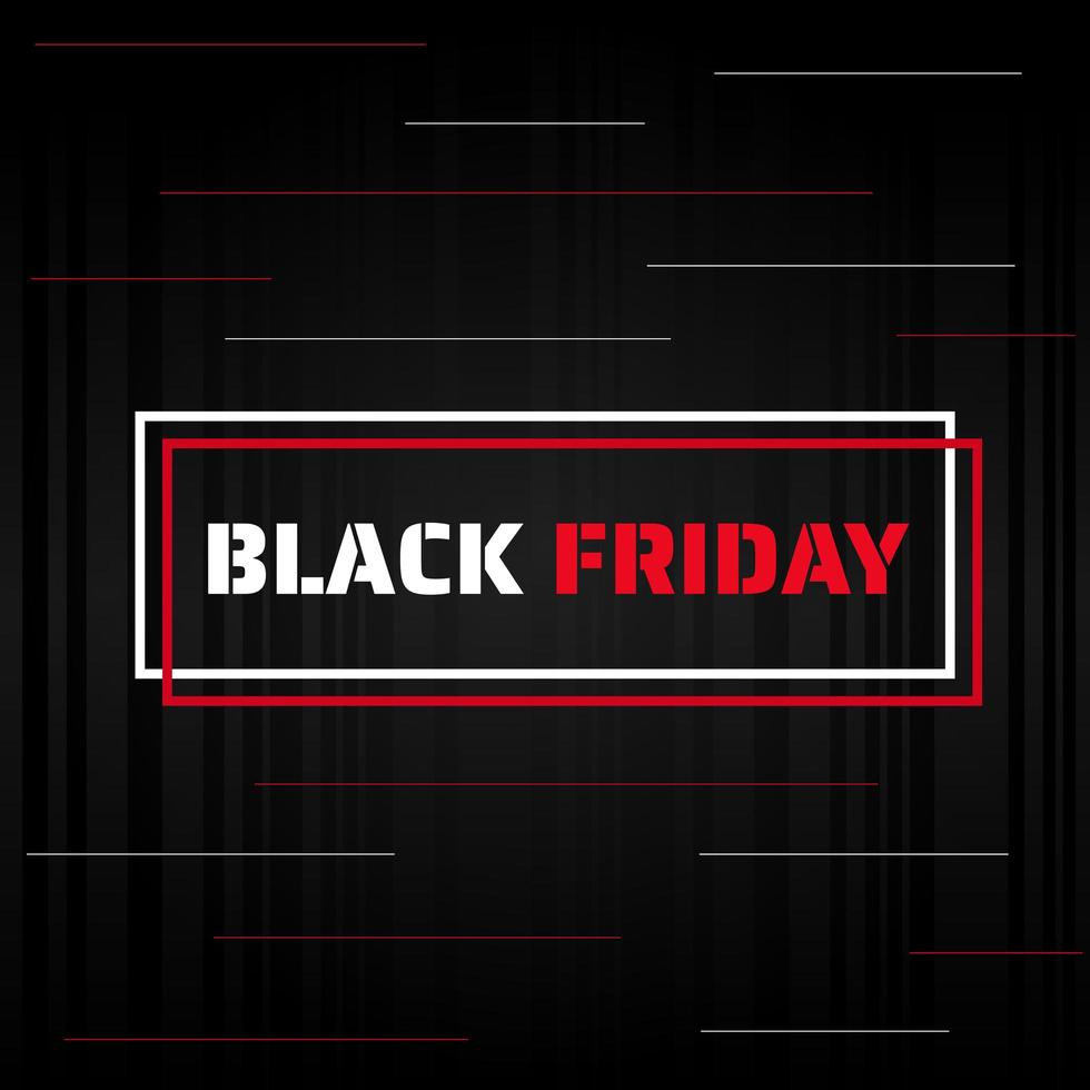 Black friday minimal poster design modern style sale banner for shopping vector