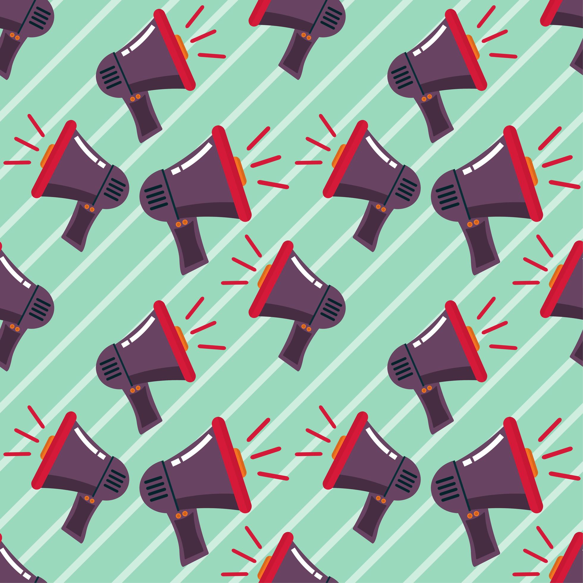 megaphone seamless pattern illustration 1910947 Vector Art at Vecteezy