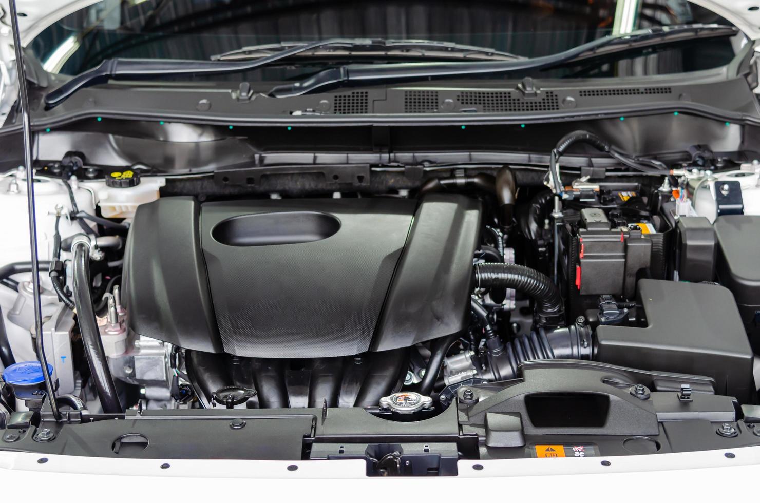 Details of a new car engine photo