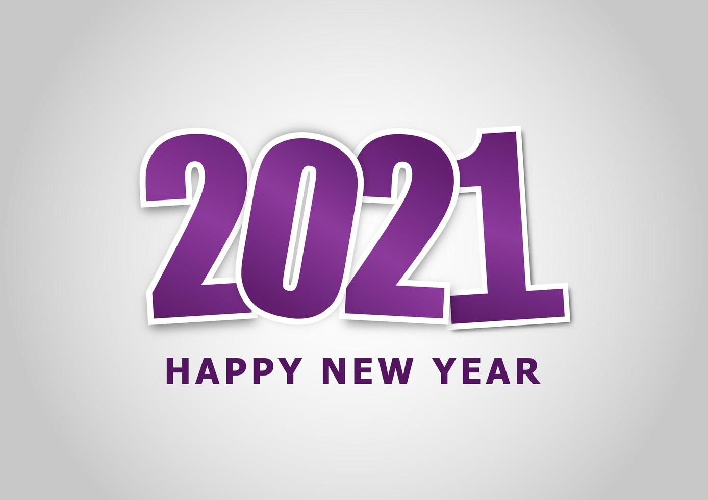 Happy new year 2021 background vector