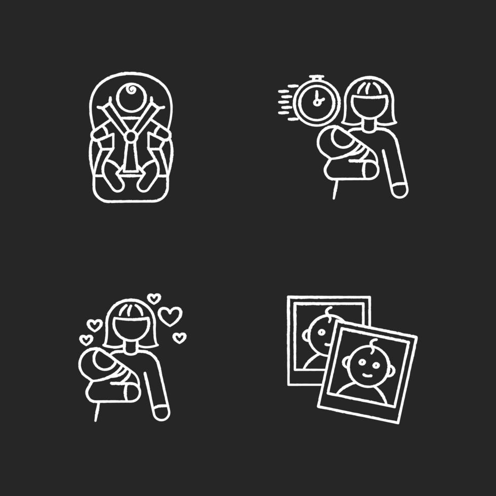 Servicio De Ninera Tiza Iconos Blancos En Fondo Negro Transporte Infantil Ninera De Emergencia Amor De Mama Por El Bebe Reportaje Fotografico Para Padres Ilustraciones De Pizarra Vector Aislado Vector En Servicio De Ninera Tiza Iconos Blancos En Fondo Negro Transporte Infantil Ninera De Emergencia Amor De Mama Por El Bebe Reportaje Fotografico Para Padres Ilustraciones De Pizarra Vector Aislado Vector En