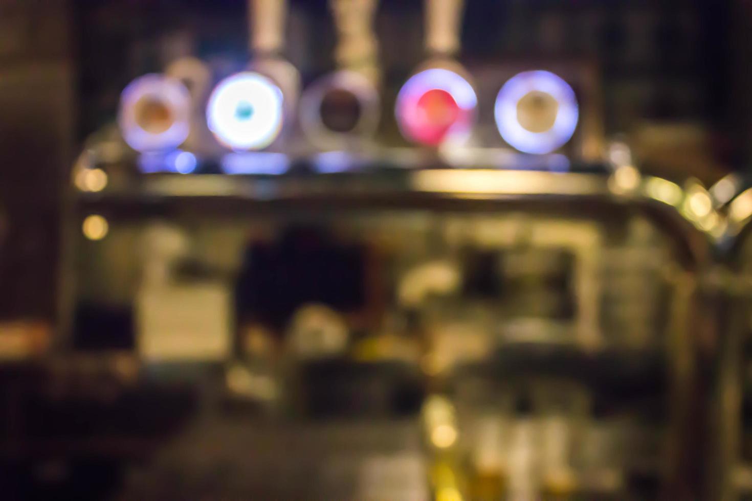 Blurred retaurant bar counter photo