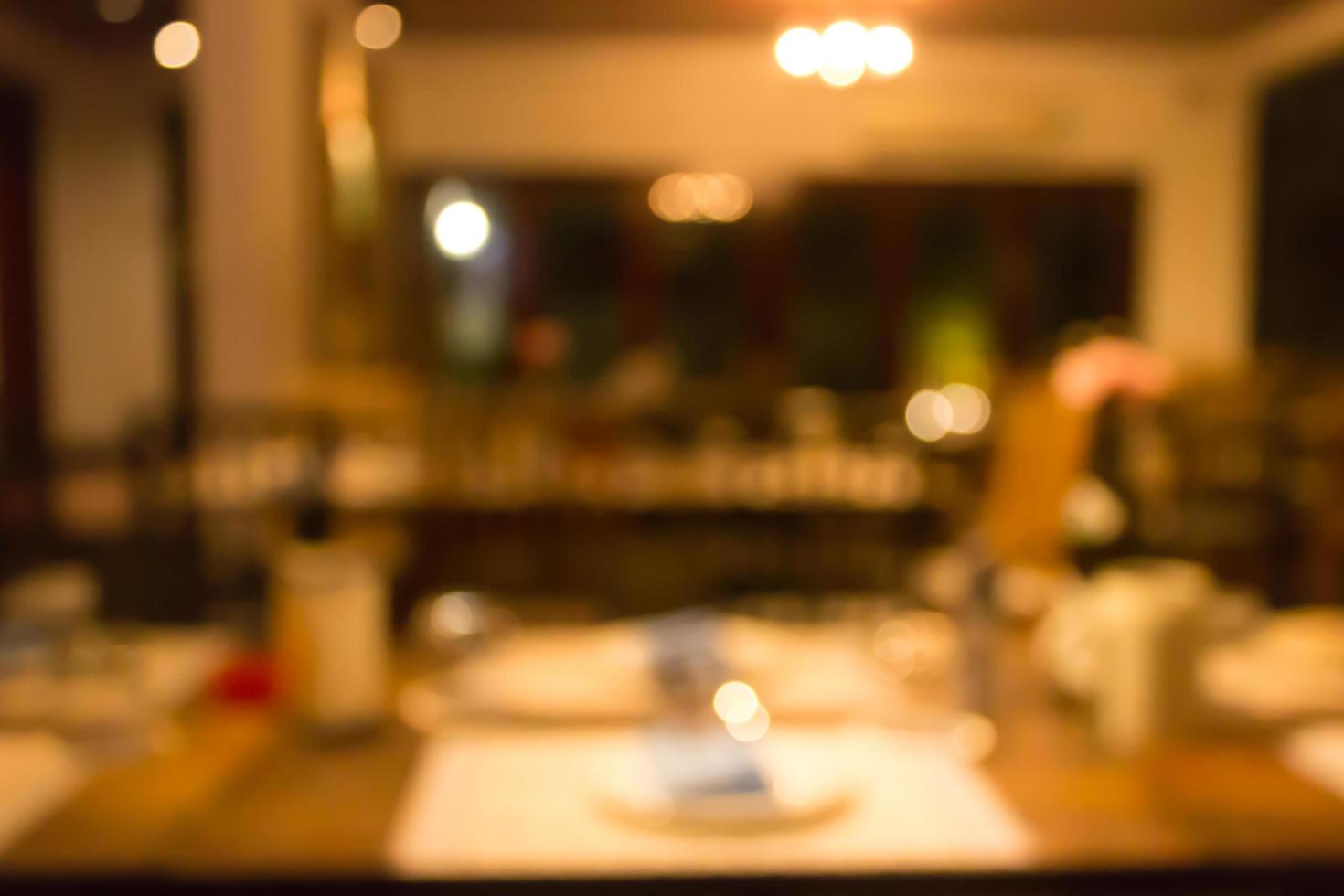 Blurred restaurant scene photo