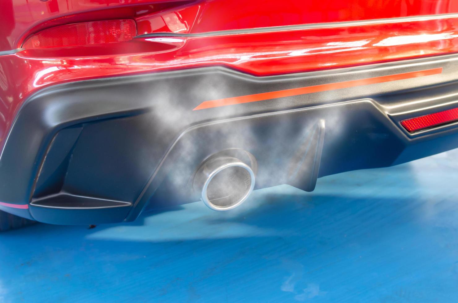 Car exhaust smoke photo