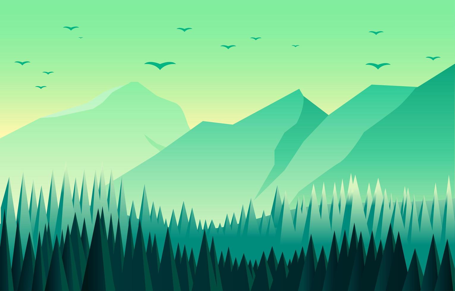 paisaje naturaleza paisaje concepto vector