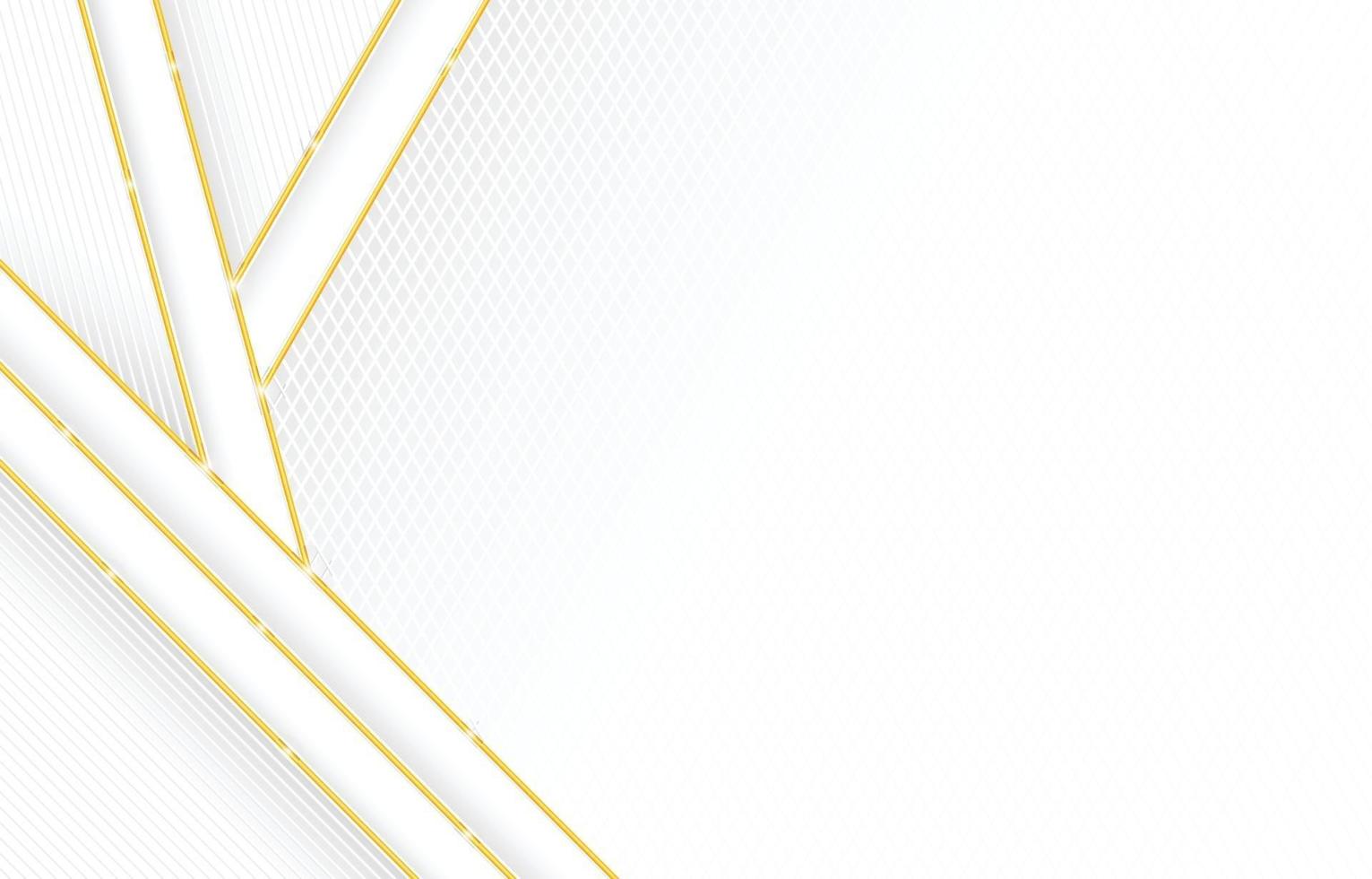 Elegant Geometric White Background with Triangle and Lines Composition vector