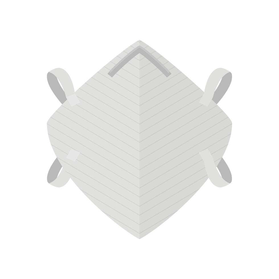 industrial face mask on white background vector