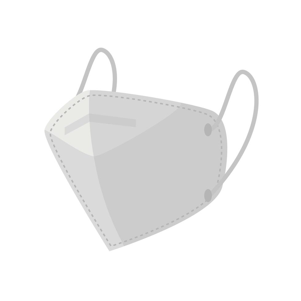 industrial face mask on white background vector