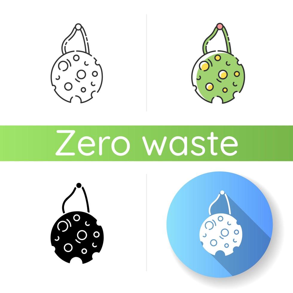 Eco sponge icon vector