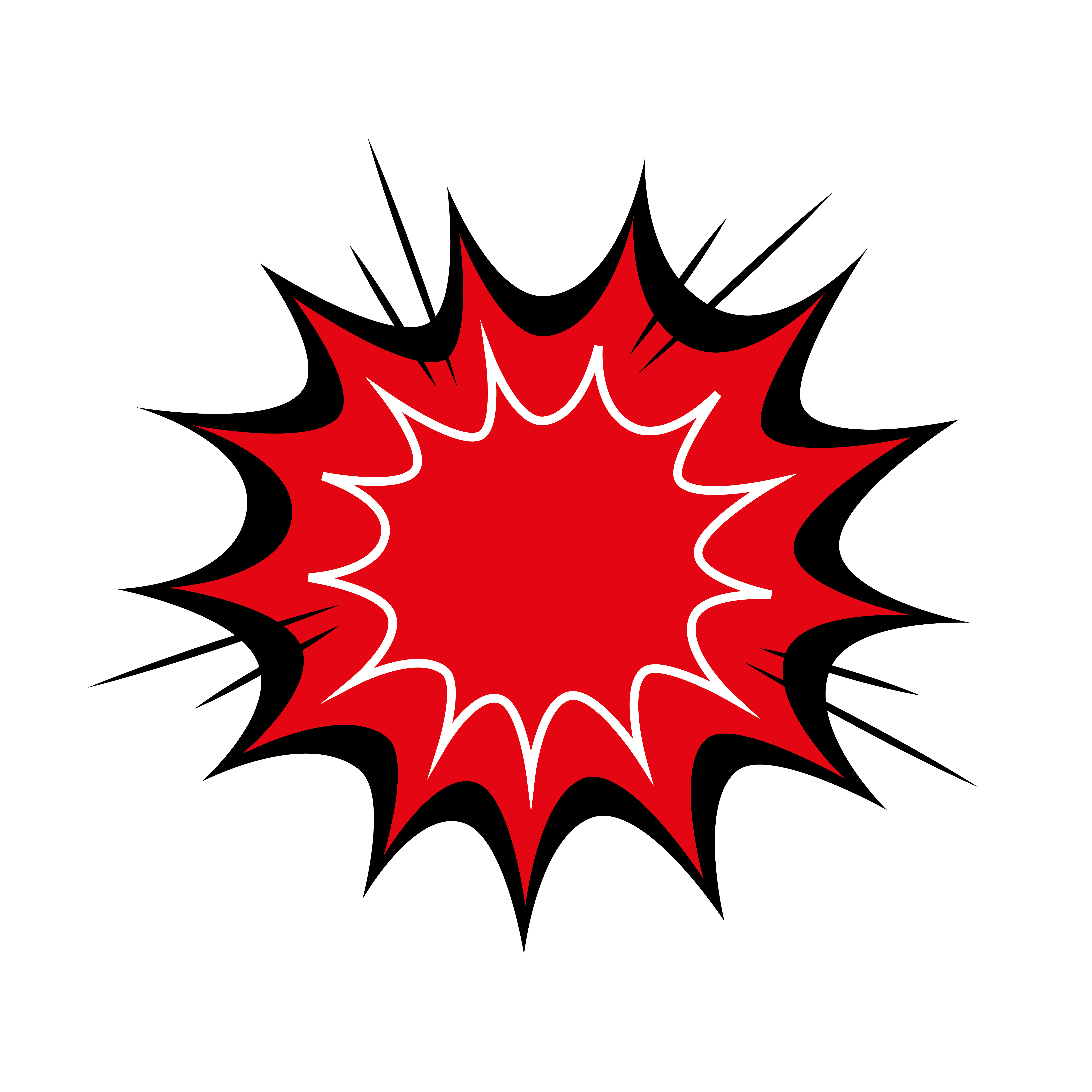 explosion red color pop art style icon 1915988 Vector Art at Vecteezy
