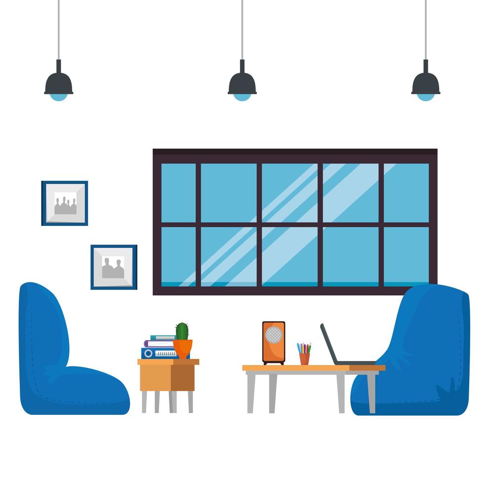 home living room place scene vector