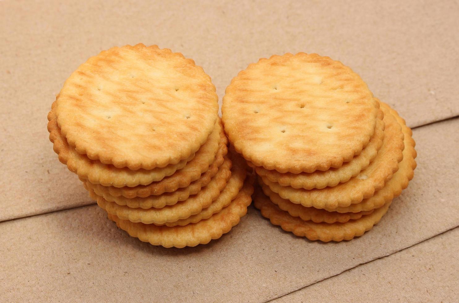 Stacks of crackers photo