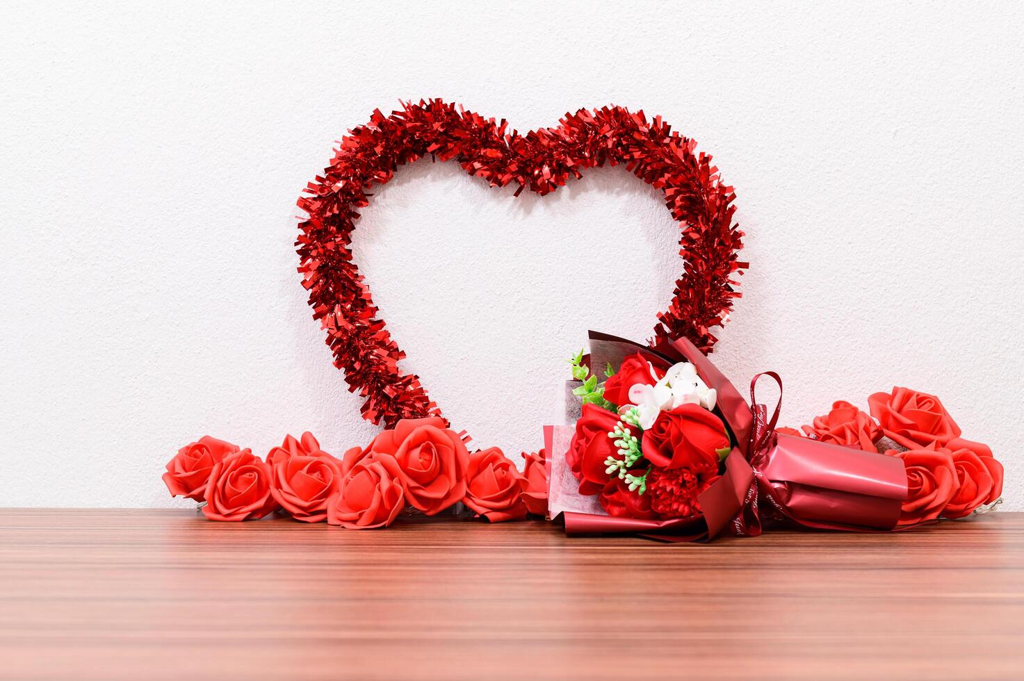 Bouquet with a heart photo