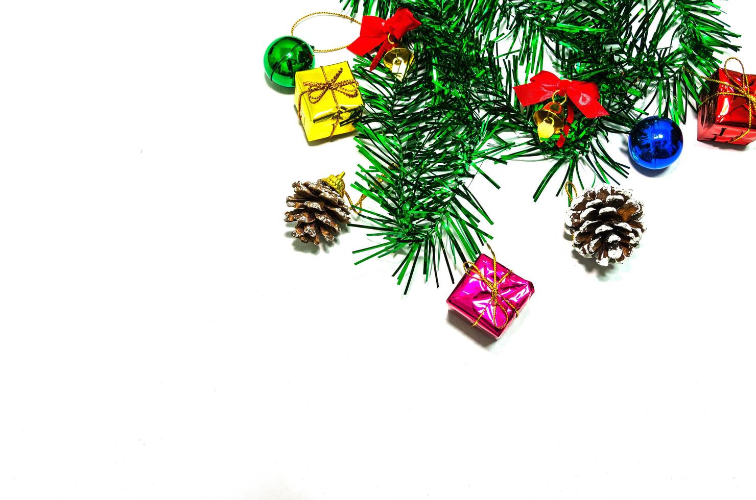 Christmas decorations background photo