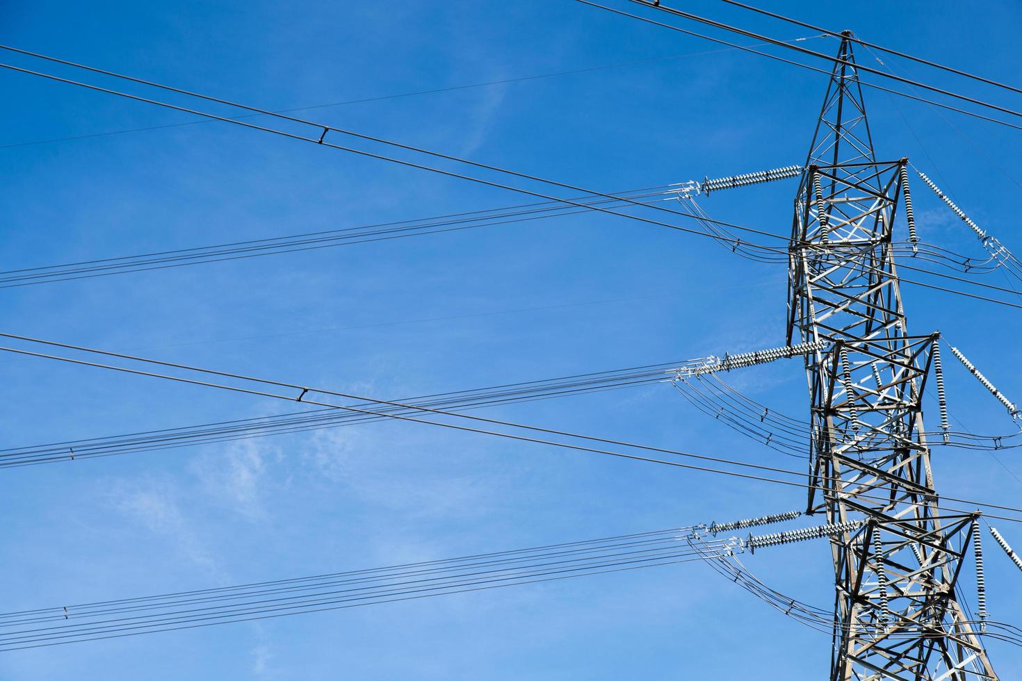 High voltage tower in Thailand photo