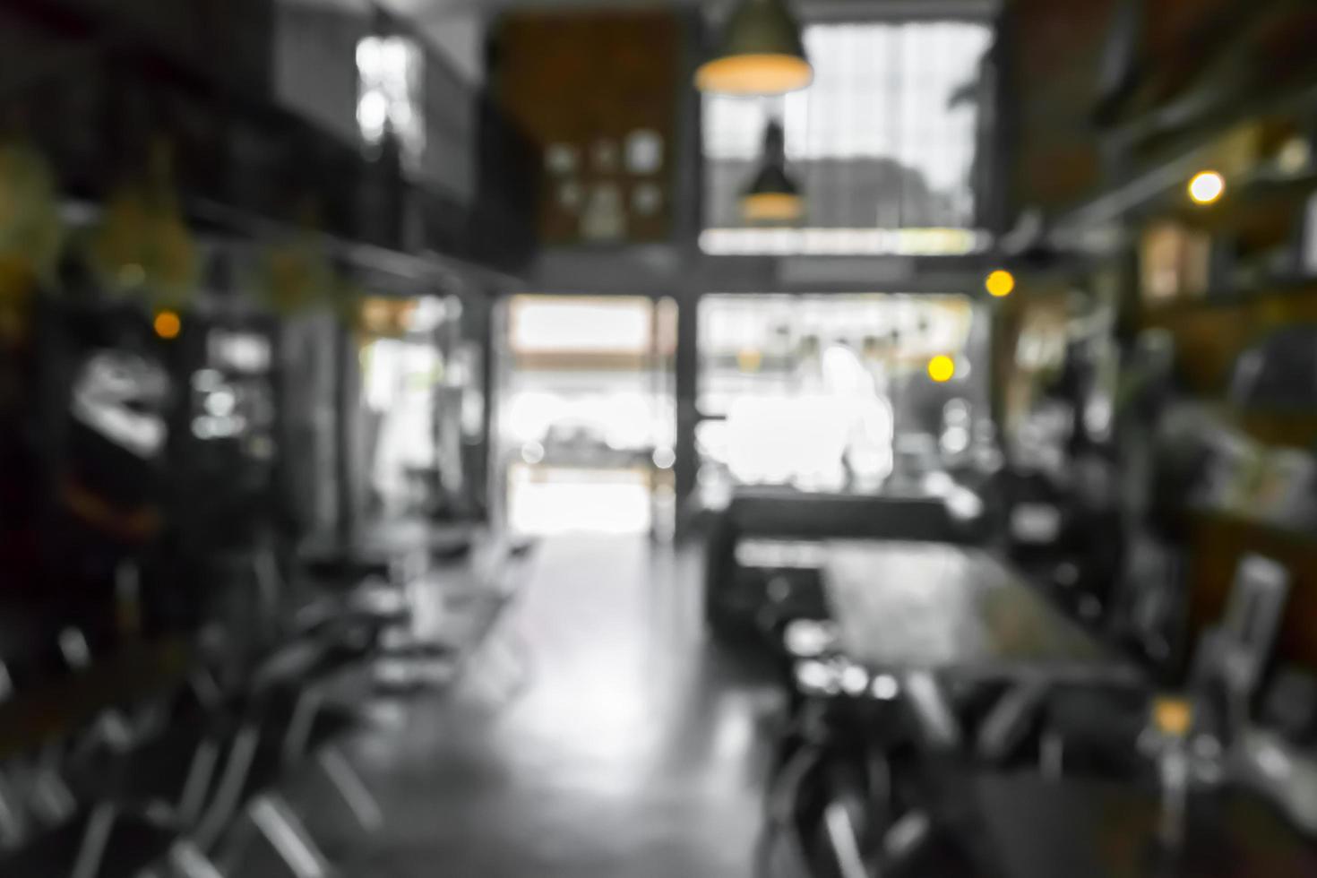 Escena borrosa de cafetería o restaurante para el fondo foto
