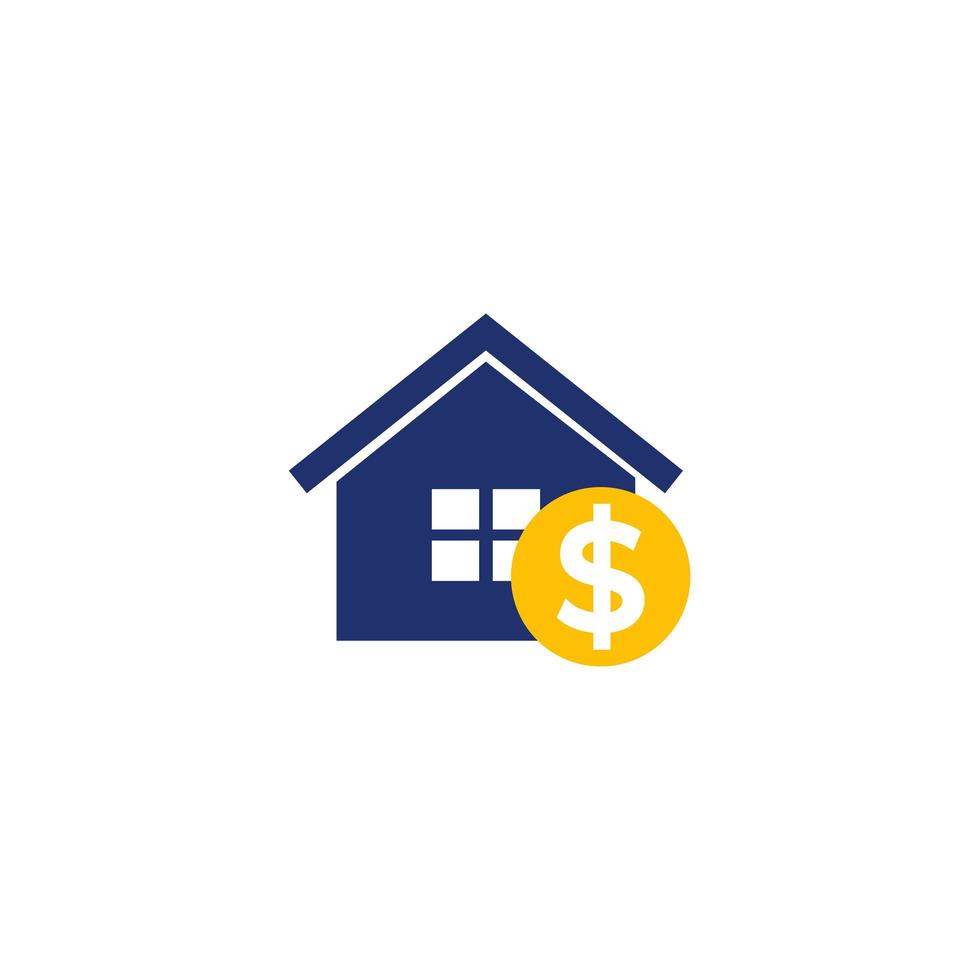 house payments, mortgage icon on white vector