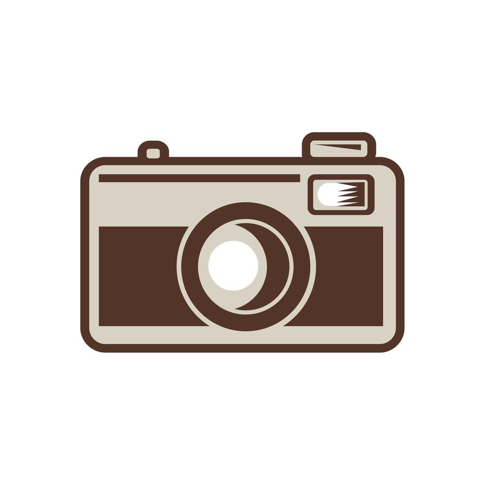 cámara de película de 35 mm vintage retro vector
